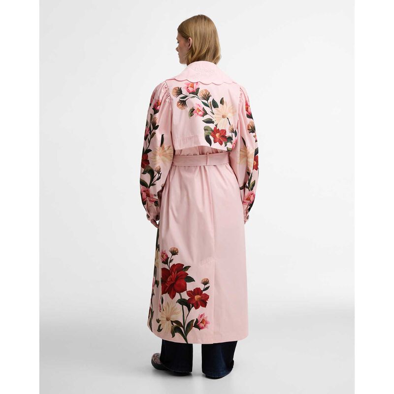 Barbour x FARM Rio Bromelia Showerproof Trench Coat image number 1